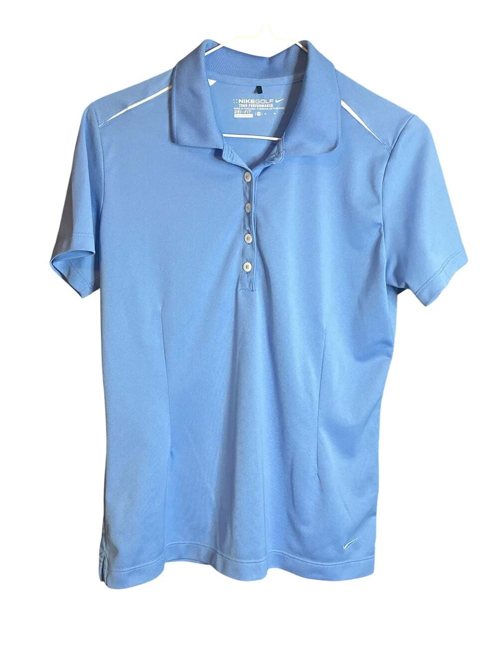 Nike Golf Tour Performance Women's Dri-FIT Short Sleeve Polo Shirt Blue Size Md